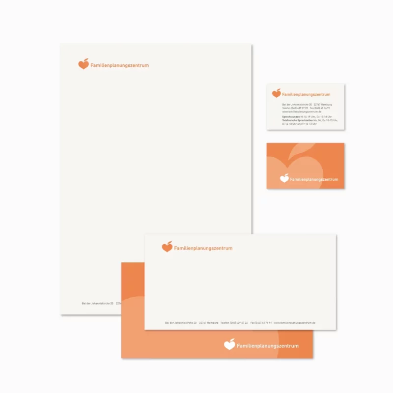 Geschäftsausstattung / Entwurf Familienplanungszentrum