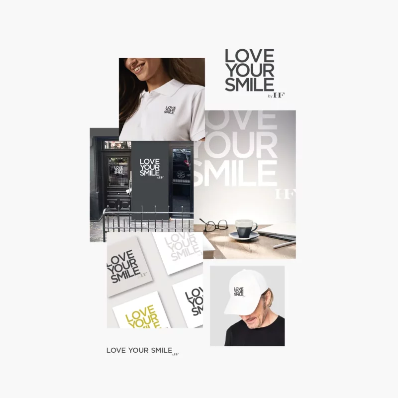 Branding Love Your Smile, Praxis für Dental-Aesthetics
